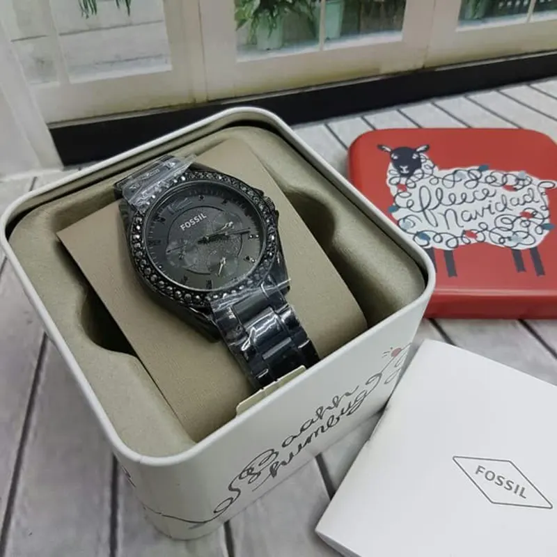 Fossil Riley Quartz Multifunction Black Dial Ladies Watch- ES4519